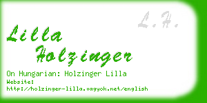 lilla holzinger business card